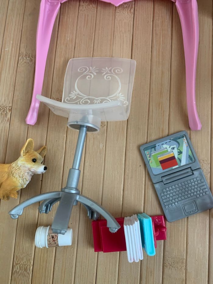 Barbie desk & chair bedroom playset barbie vintage - photo numéro 7