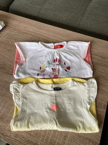 Lot de 2 tee-shirts sans manche 12 mois
