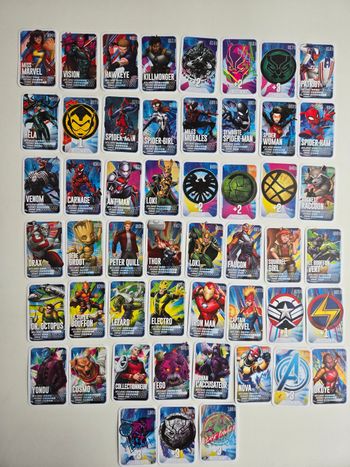 Lot de cartes Marvel Leclerc 2022