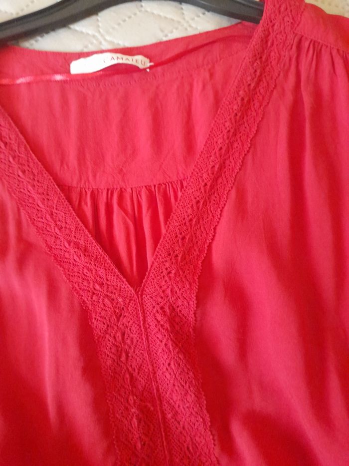 Tunique rouge Camaïeu - photo numéro 4
