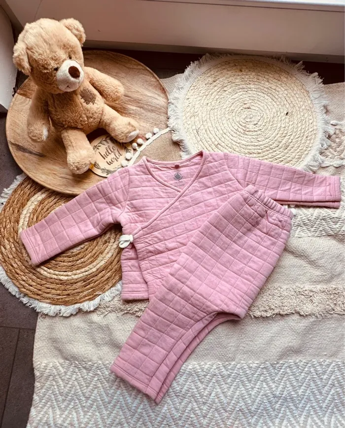 Ensemble hiver matelassé Petit Bateau 18 mois - photo numéro 2
