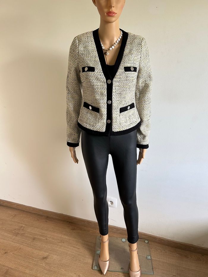 Veste en tweed à manches longues Morgan taille 36 jamais portée - photo numéro 4