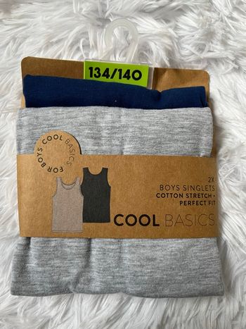 Lot de 2 maillots de corps 134/140cm