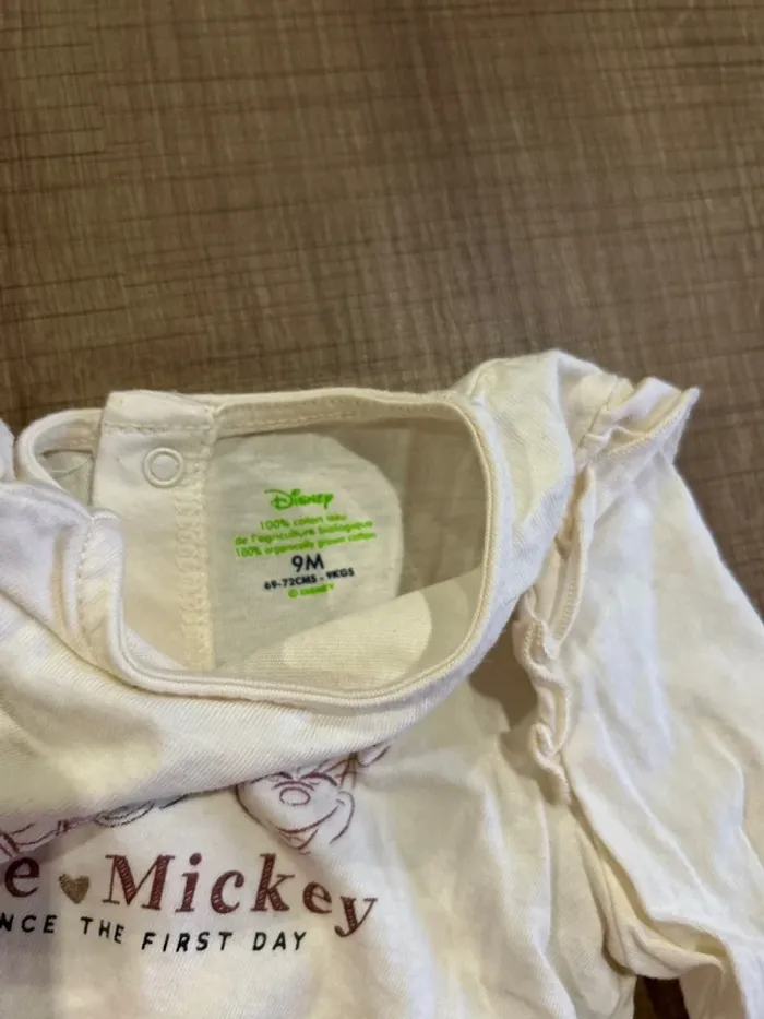 T-shirt manches longues Minnie bébé fille, Disney baby, 9 mois - photo numéro 2