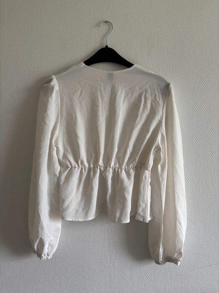 Blouse blanche dentelle - photo numéro 3