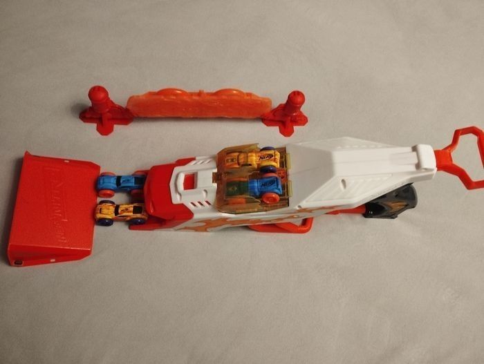 Pistolet double lanceur de voitures nerf nitro - photo numéro 2