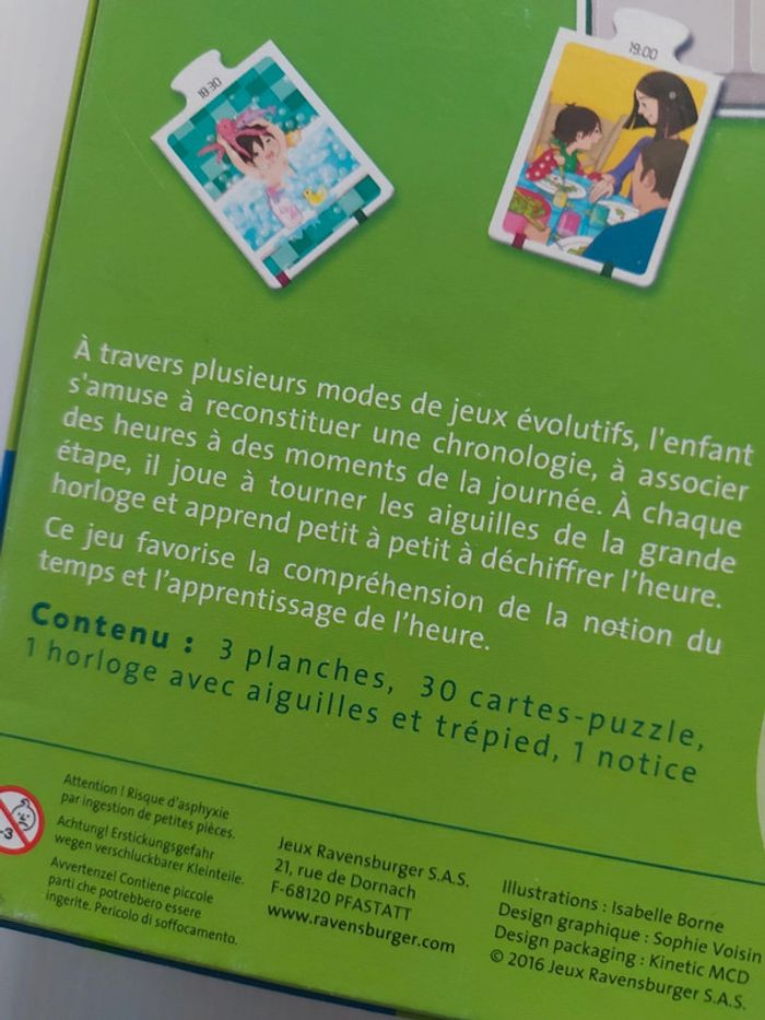 Jeu de société pour apprendre l'heure, complet et pas abîmé - photo numéro 12