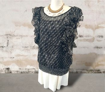 Blouse chic voile imprimé doublé coton Jacqueline Riu 40