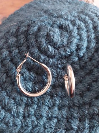 Boucles d'oreilles argentées