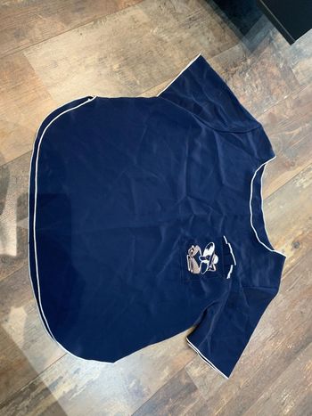 Blouse manches courtes marine