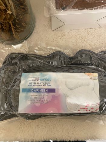 🛁 Coussin de Bain Luxe RUVINCE 4D Air Mesh Neuf - Spa à Domicile