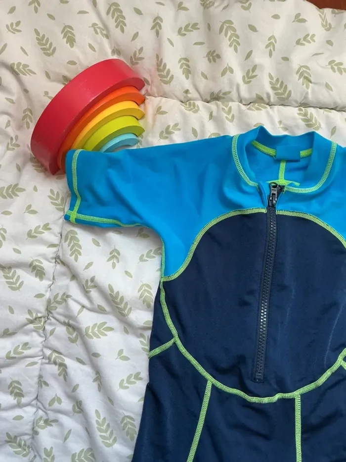 combinaison anti uv bleu et bleu marine 8 ans nabaiji - photo numéro 7