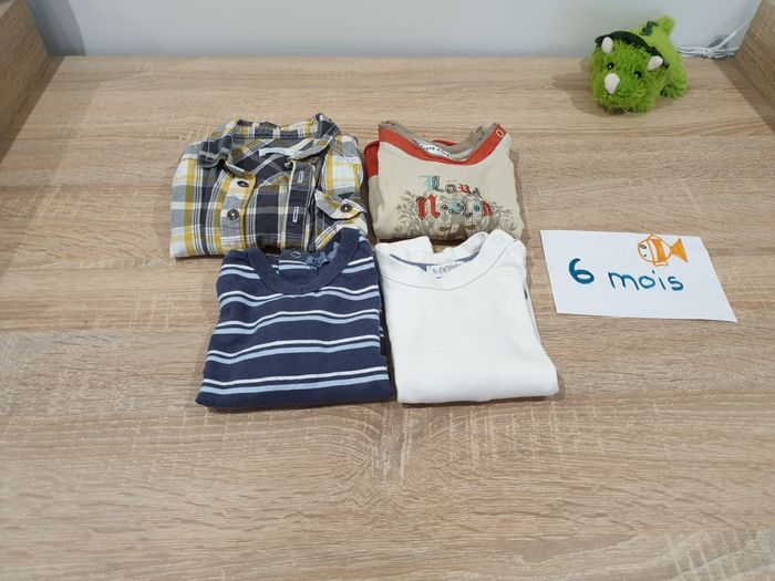 Lot t-shirt garçon 6mois