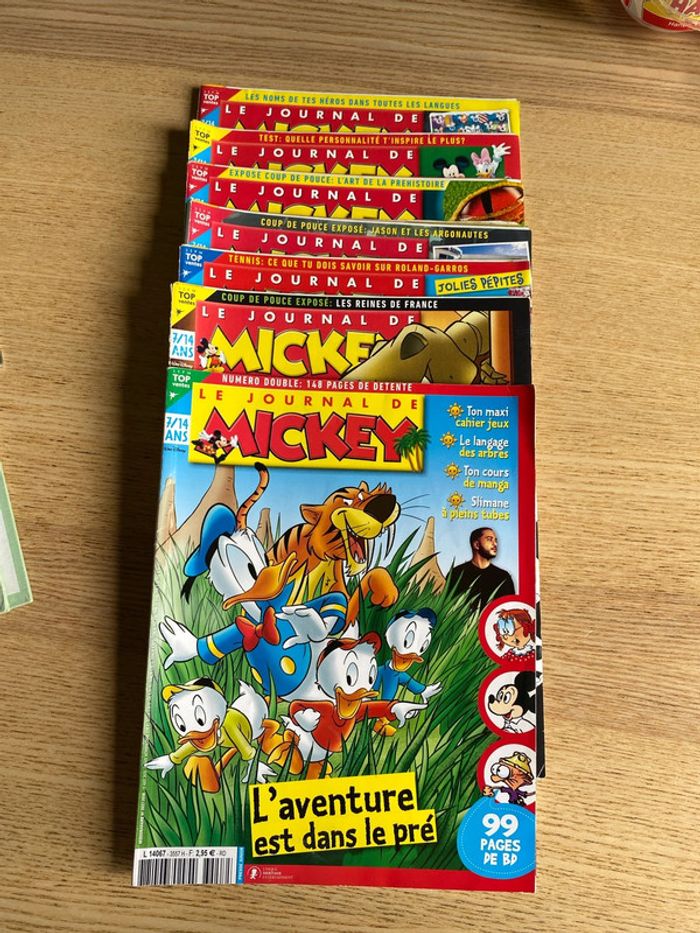 Lot de 7 Le journal de Mickey