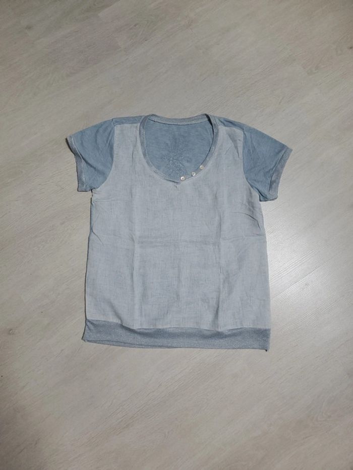 Tshirt en lin et coton - Ananas