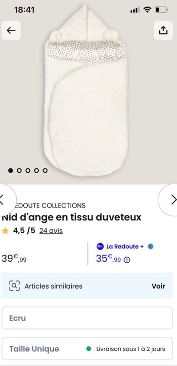 Nid d’ange neuf