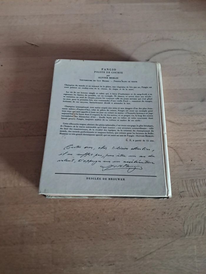 Livre Fancio Pilote de Course Par Olivier Merlin - photo numéro 5