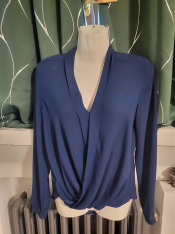 Magnifique blouse bleu marine atmosphere taille 38