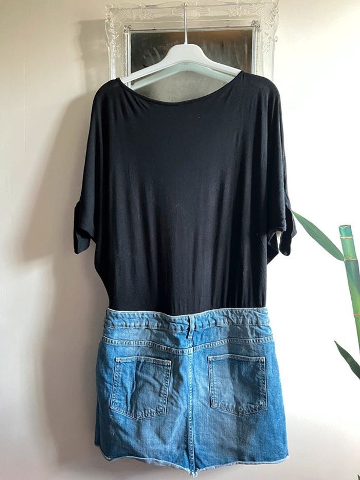 Ensemble Jupe en Jean + T-shirt noir Pimkie – Taille 40 - photo numéro 4