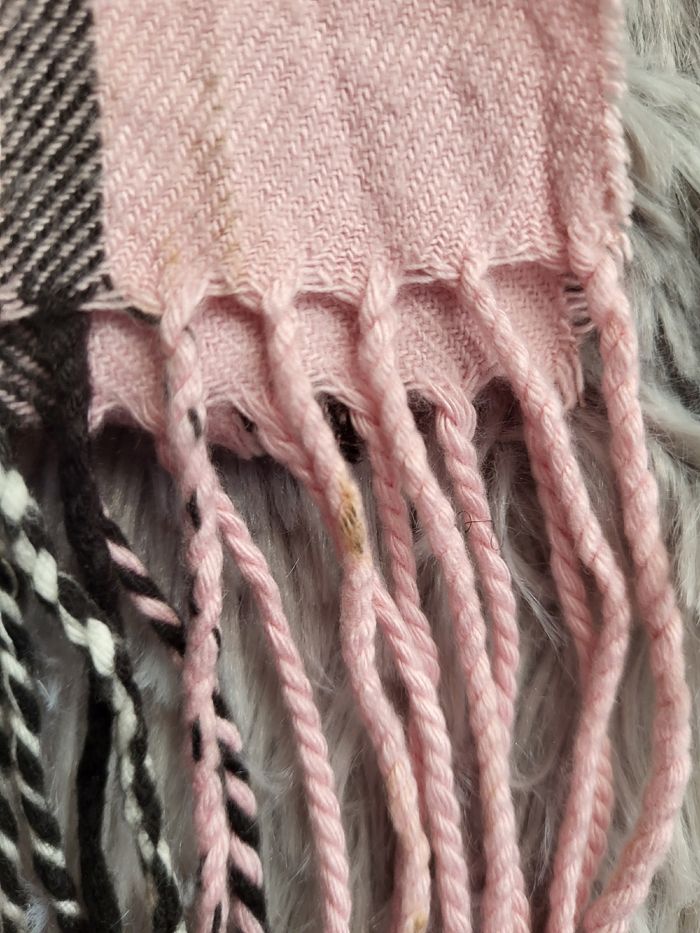 🌸 Écharpe Vintage Burberrys – Tartan Rose Layette 🌸 - photo numéro 6