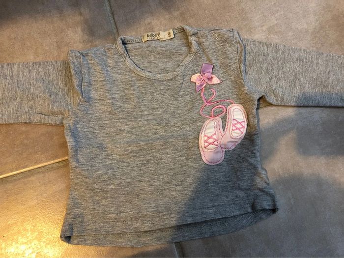 T-shirt manches longues fille 6 mois