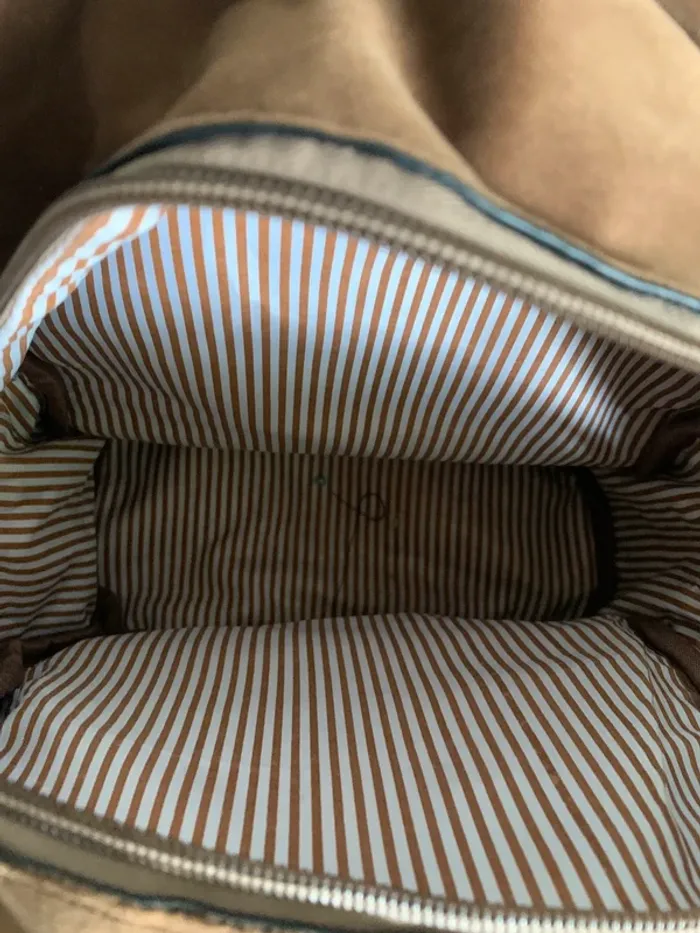 Mini sac à dos marron velours motif - photo numéro 11