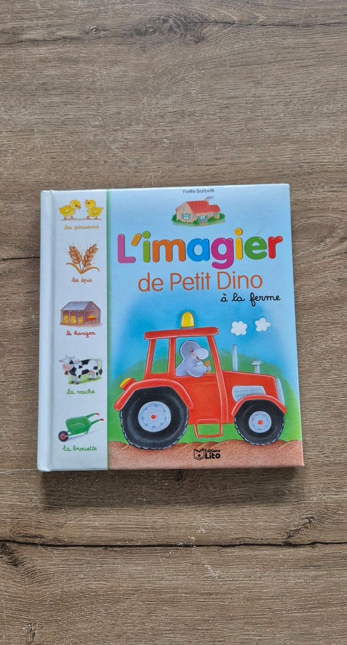 Livre L'imagier de Petit Dino à la ferme - photo numéro 1