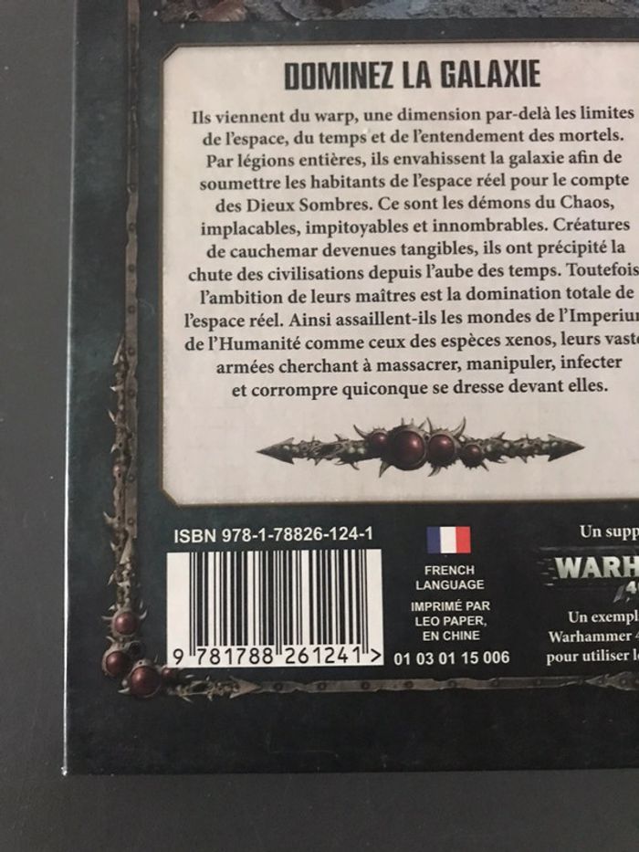 Livre warhammer 40000 codex chaos daemons - photo numéro 6