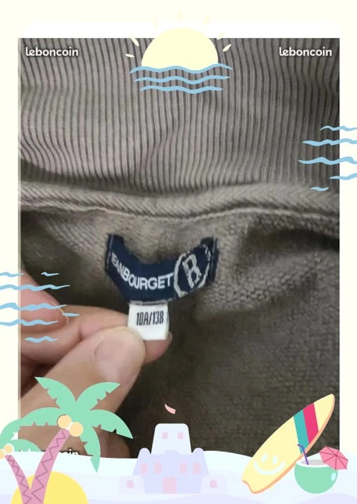 Blouson à capuche jean Bourget taille 10 ans - photo numéro 4