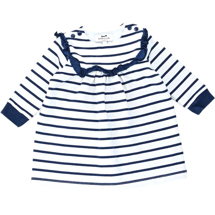 Robe à manches longues 6 mois en coton Cyrillus