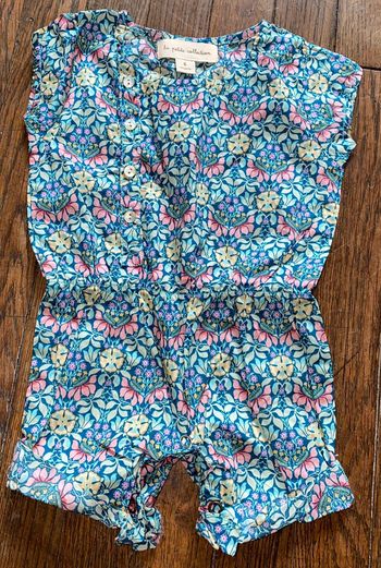 Barboteuse la petite collection Valeur 49 euros 6 mois Liberty