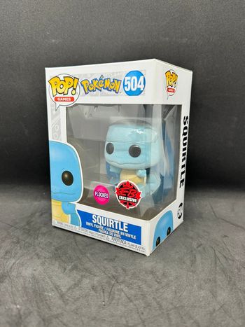 Funko pop Pokémon squirtle / carapuce 504 Flocked EB Exclusive