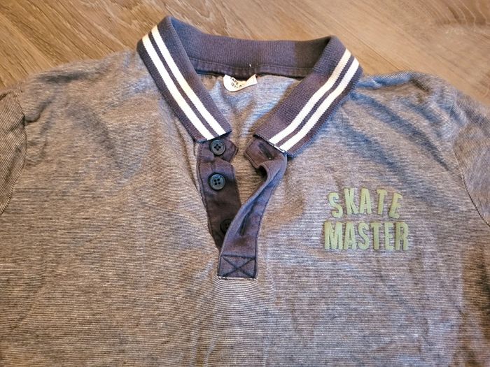 Polo bleu chiné MC Tape à l'œil 10 ans - photo numéro 2