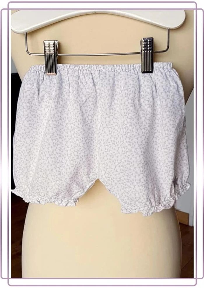 Ensemble chemisier + short bloomer en coton bio 12-18 mois - photo numéro 4
