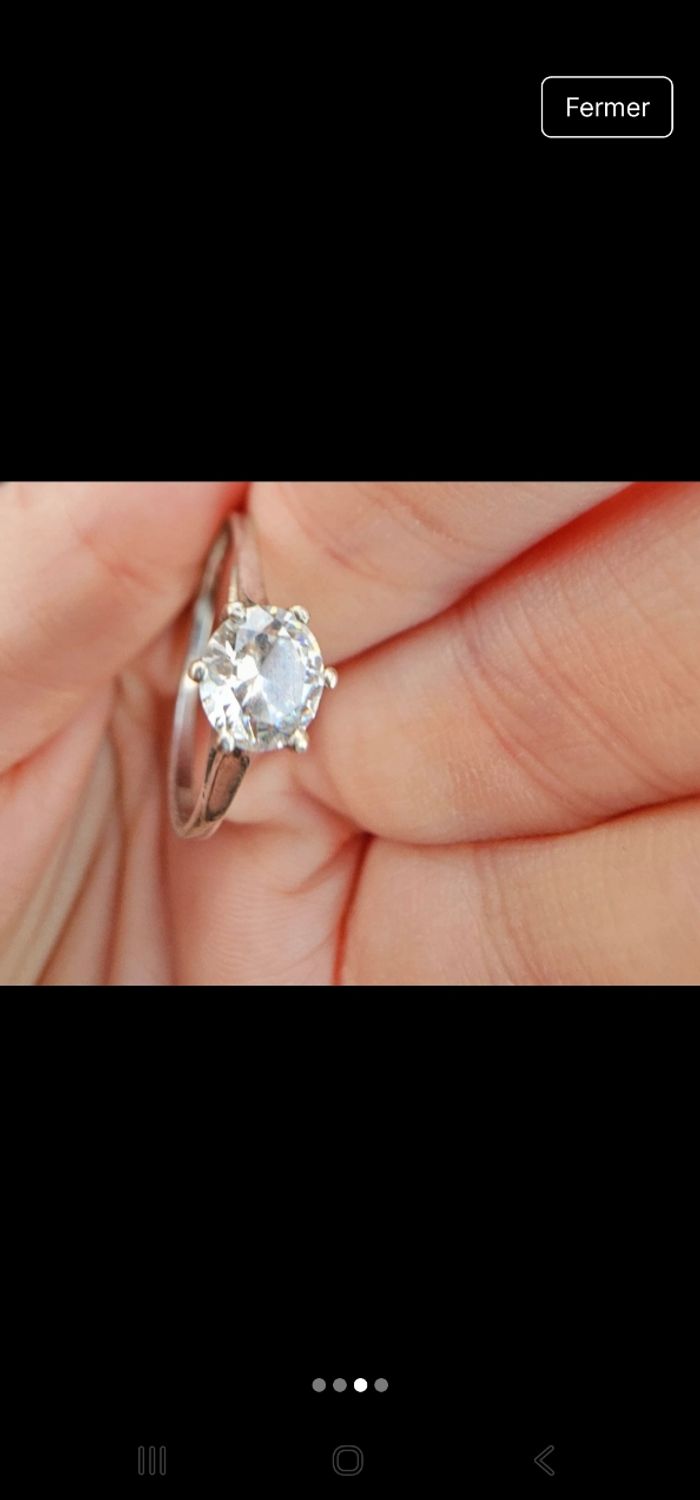 Magnifique Bague en acier certi de pierre neuve - photo numéro 2