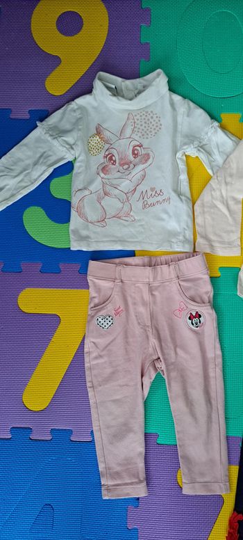 Lot 2 hauts ml + 1 pantalon 18m