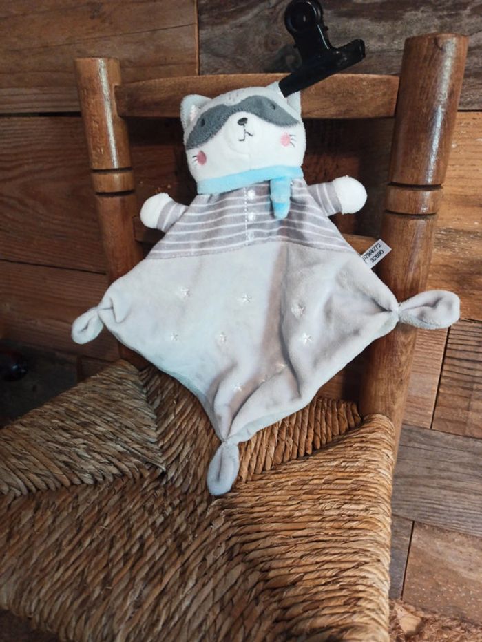 Doudou raton laveur mots d'enfants tbe - photo numéro 3