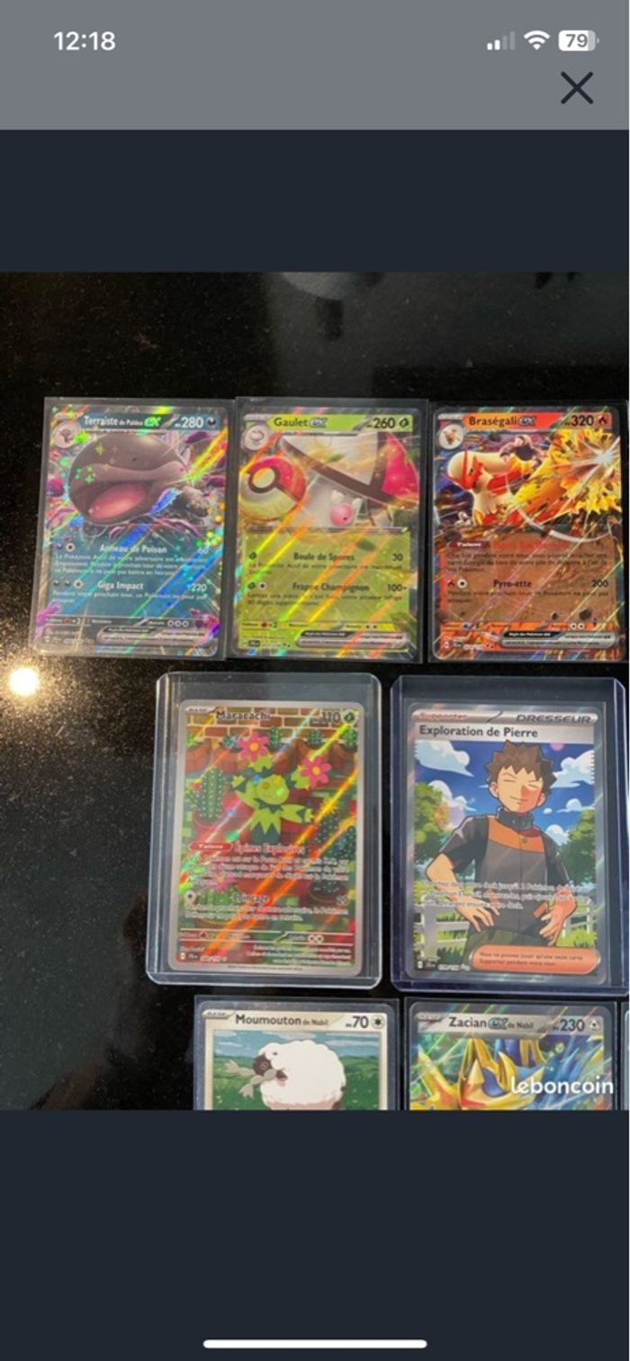 Lot de 11 cartes AR EX Full art EV09 aventure ensemble - photo numéro 2