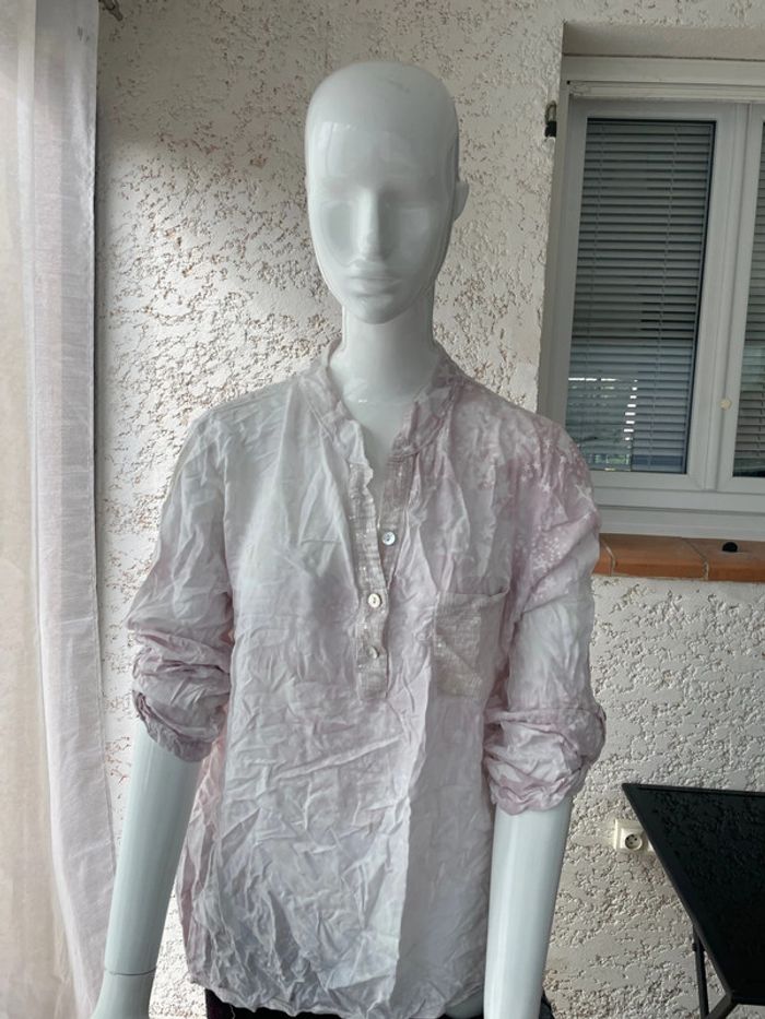 Chemise, rose, étoile, taille 38