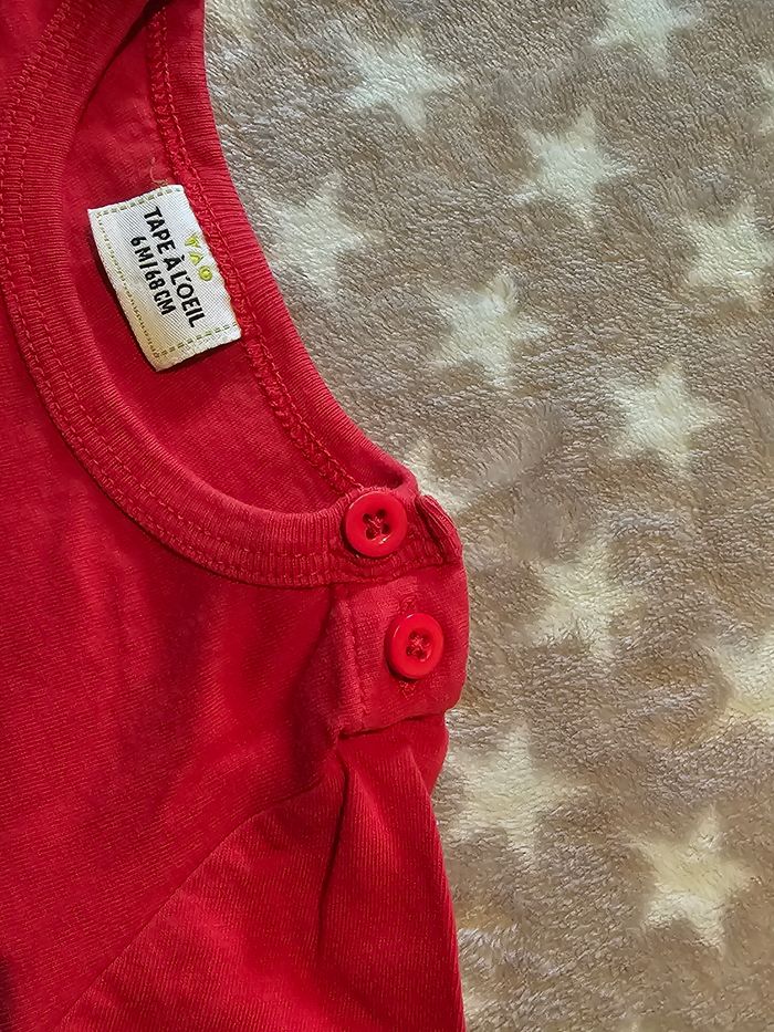 Lot de 2 t-shirts fille ML 6 mois - photo numéro 7