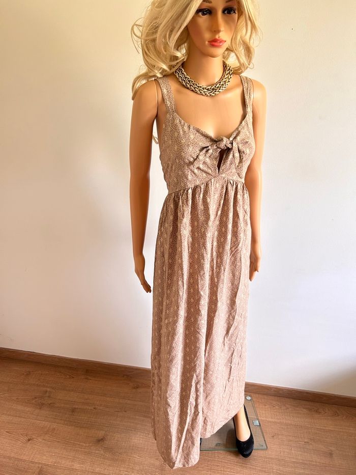 Robe longue à bretelles Made in Italy taille unique bon état (avec défaut) - photo numéro 2