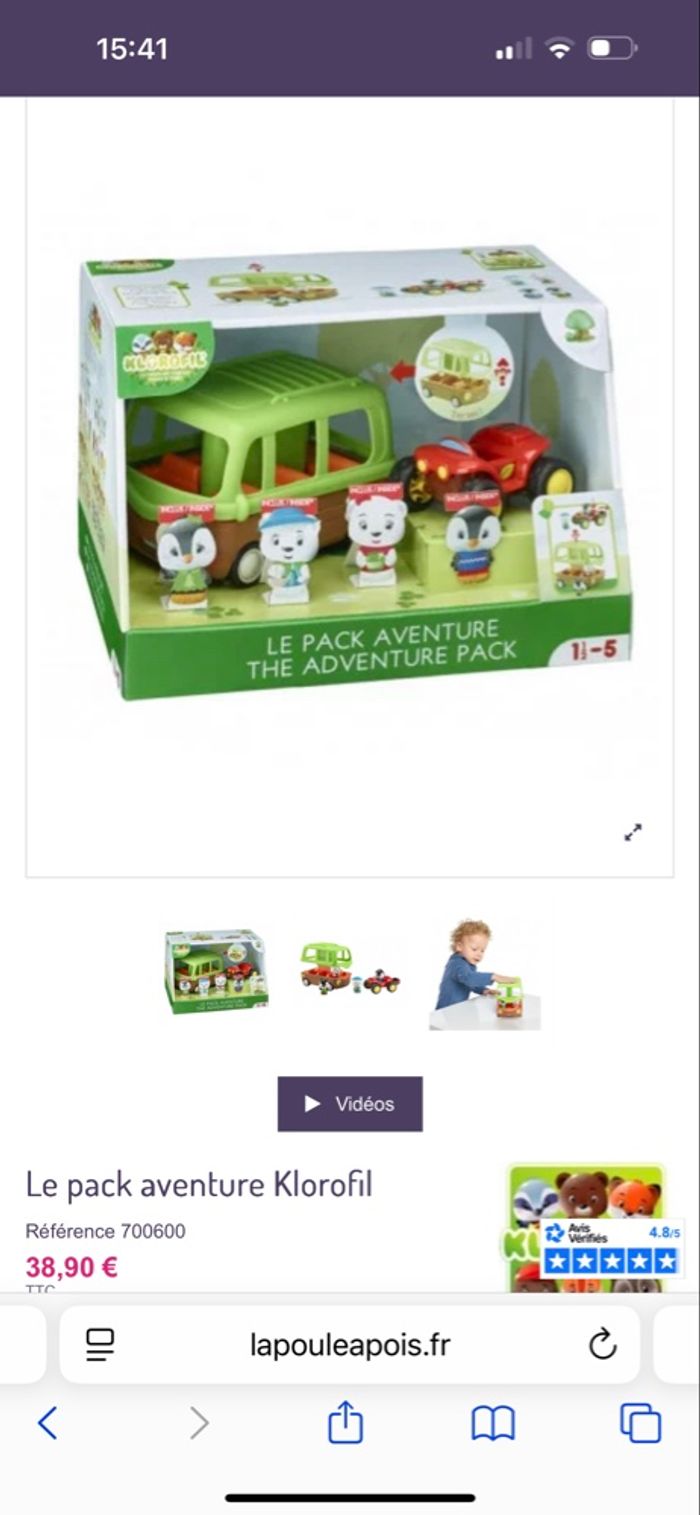 Bus + quad + 4 personnages klorofil - photo numéro 4