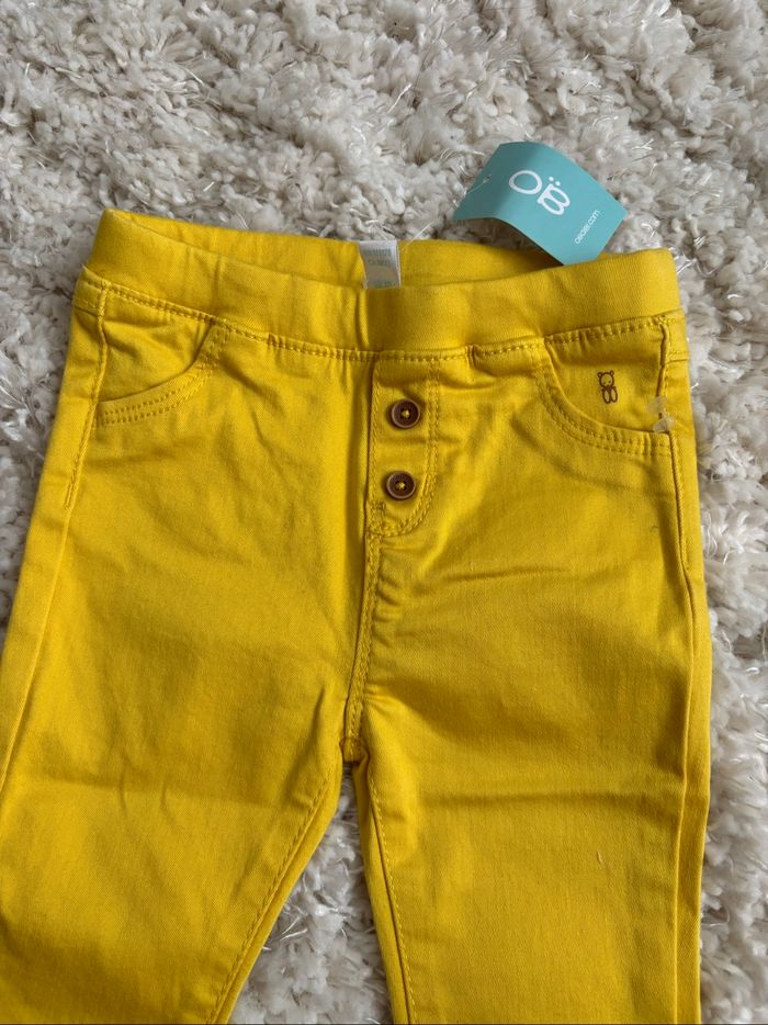 Pantalon bébé fille jaune - photo numéro 4