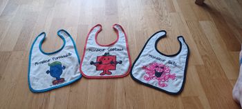 Lot 3 bavoirs Monsieurs Madames