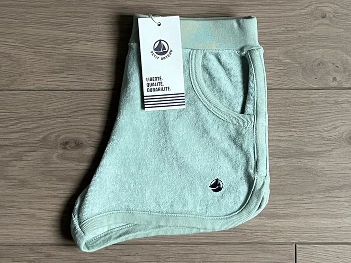 Ensemble short en bouclette éponge et t-shirt en coton Petit bateau T-5 ans - photo numéro 6