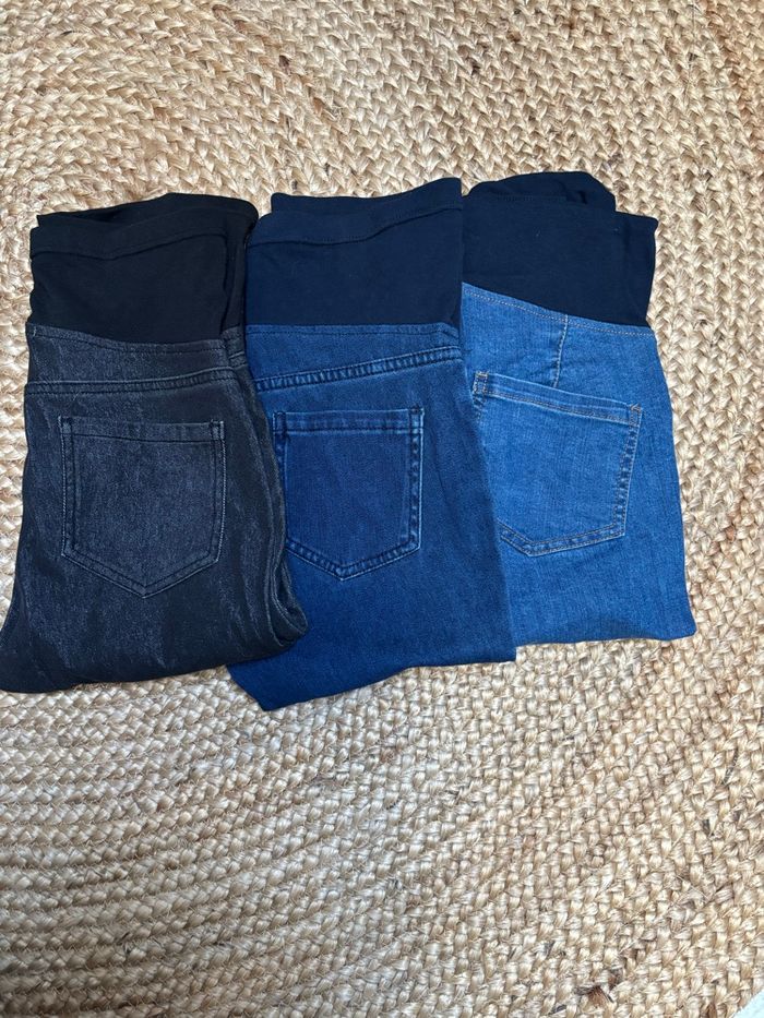 Lot de 3 jeans de grossesse