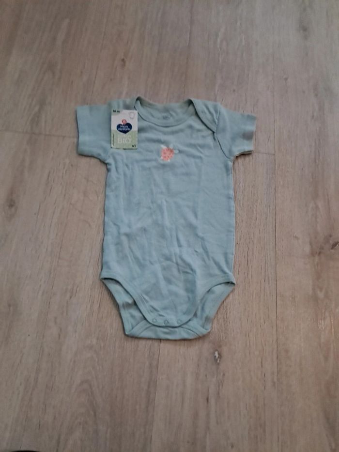 Body manches courtes tortue 36 mois