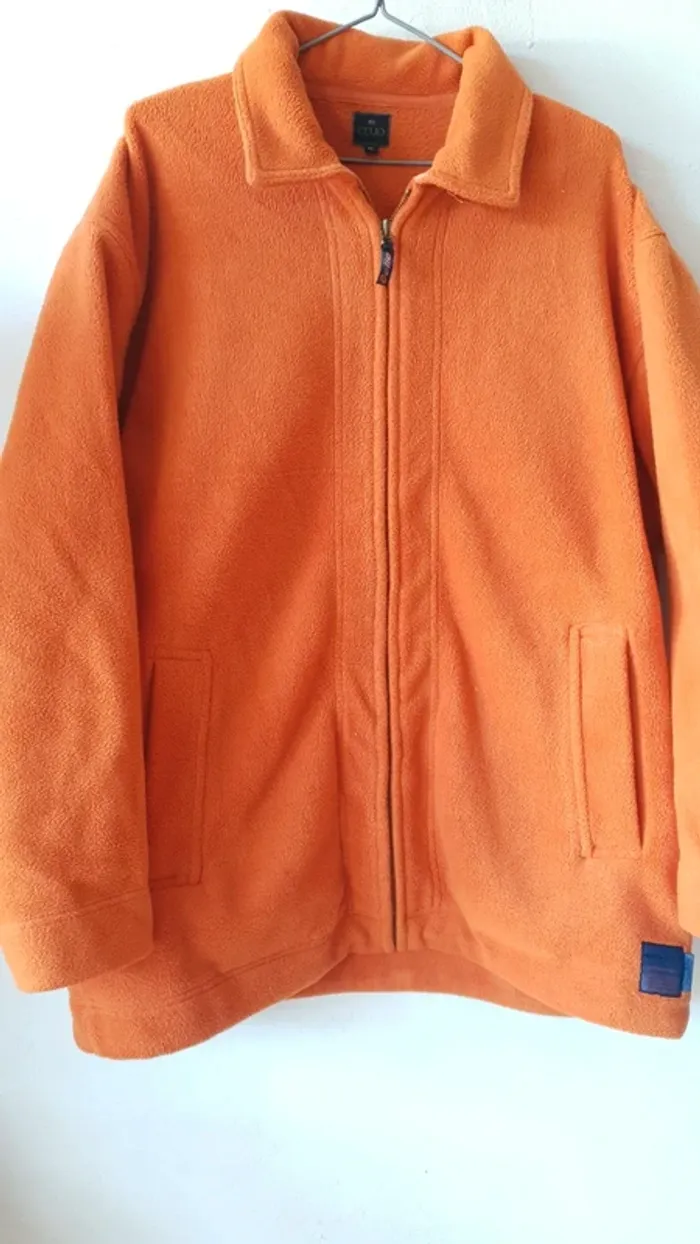 Polaire orange taille m
