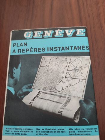 Ancien plan de Genève à repères instantanés