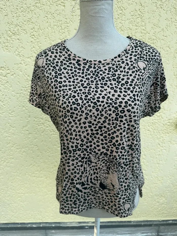 T-shirt guépard - Marque SFERA Casual - Taille M 🐆 - photo numéro 2
